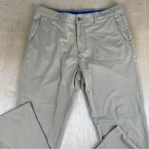 Twillory Mens 36x30 Pants Golf Performance Tailored Fit 5 Pocket Khaki